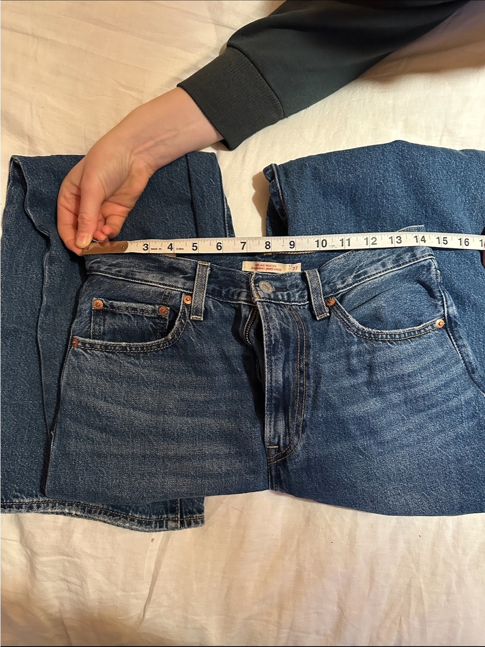 Levi’s Ribcage Wide Blue Denim Jeans